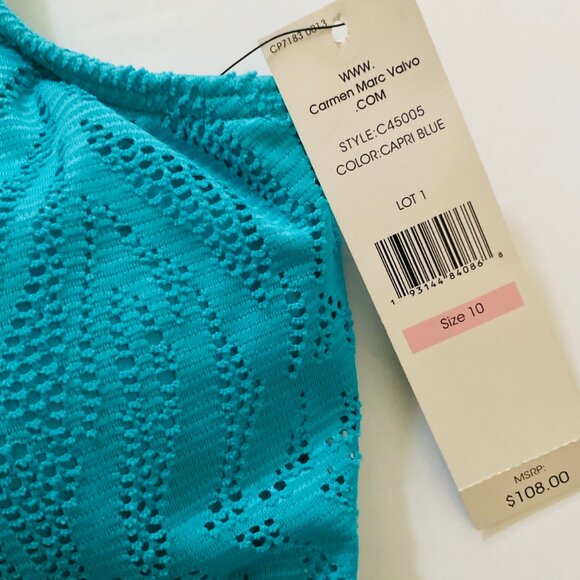 CARMEN MARC VALVO Women's Swimsuit NWT Size 10 - Picture 7 of 7